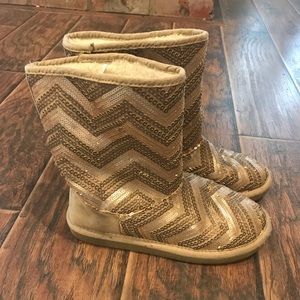 Girls sequin boots